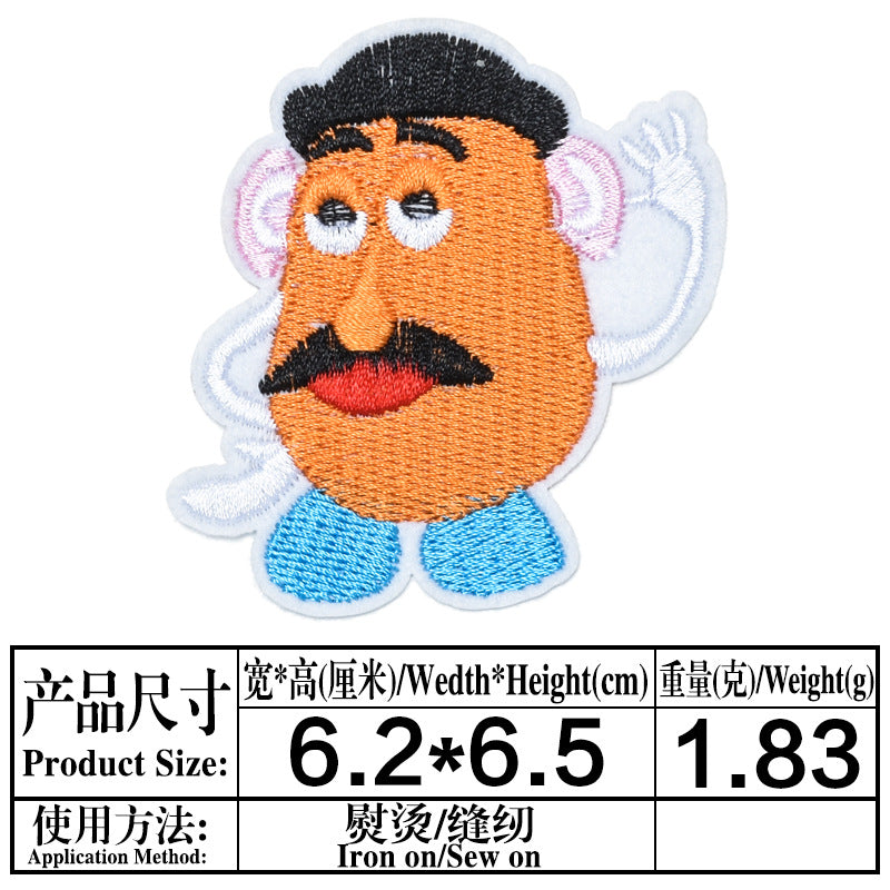 Wholesale DIY  Patch Cartoon Character Turtle Hat Clothes Decoration